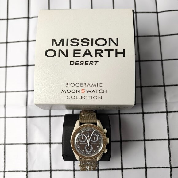 Swatch x Omega MoonSwatch Earth Desert Mission Watch - Picture 3 of 6